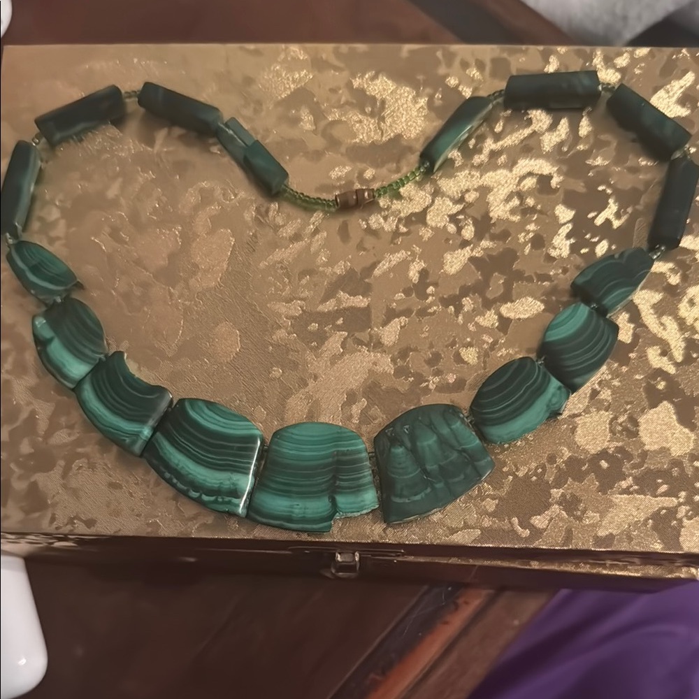 Bold Green Geometric Necklace